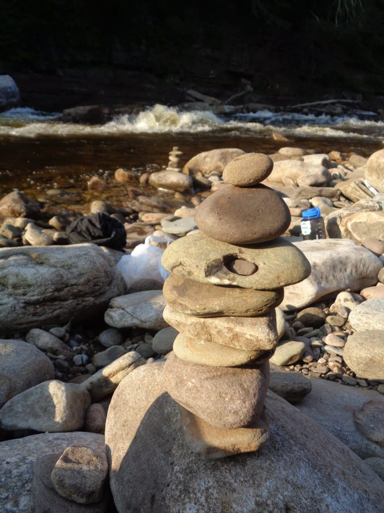 Photo of a rock cairn